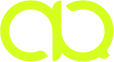 lowercase a and a capital Q combined to form a shape resembling an infinity symbol.